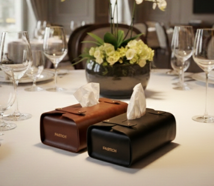 Pastich Premium Leather Tissue Box Cover | Perfect For Office Desk, Car, Dinning, Drawing Room |