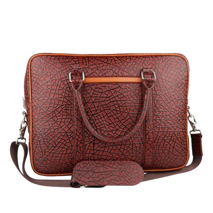 Stone-Cut Leather Bag