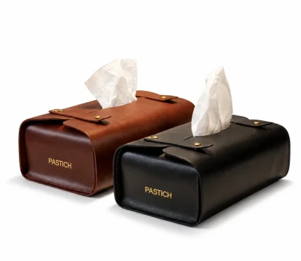 Pastich Leather Tissue Box Cover