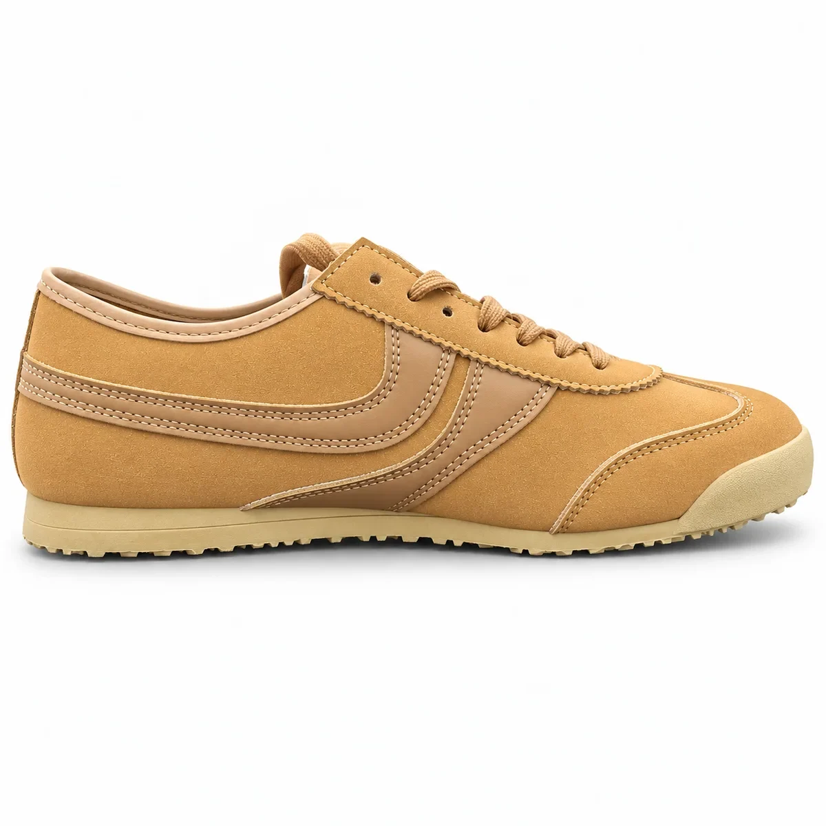 Camel Suede Retro Sneaker